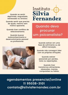 Instituto Silvia Fernandes - Psicanálise, Hipnoterapia, Coaching e PNL